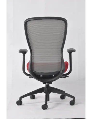 Кресло KRESLALUX IN-POINT GREY-RED эргономичное