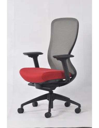Кресло KRESLALUX IN-POINT GREY-RED эргономичное