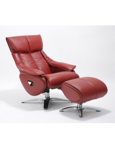 Кресло-реклайнер ALPHA 108, кожаное 2