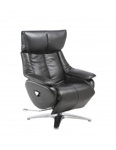 Кресло-реклайнер ALPHA 128, кожаное 2