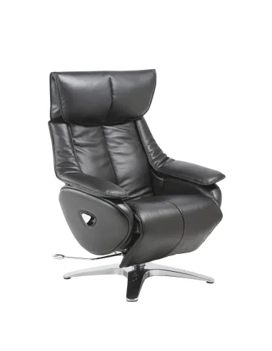 Кресло-реклайнер ALPHA 128, кожаное