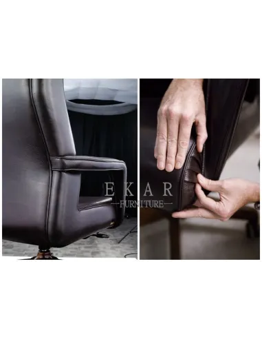 Кресло MY-6015-HL для руководителя, кожаное