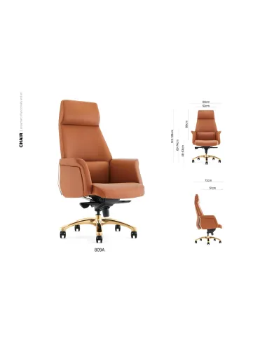 Кресло премиум-класса FORBES для руководителя, кожаное