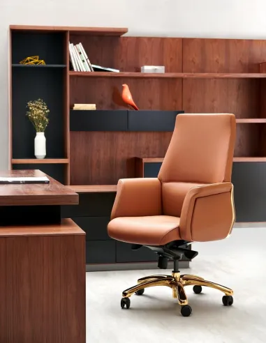 Кресло FORBES LB для руководителя, премиум-класса, кожаное