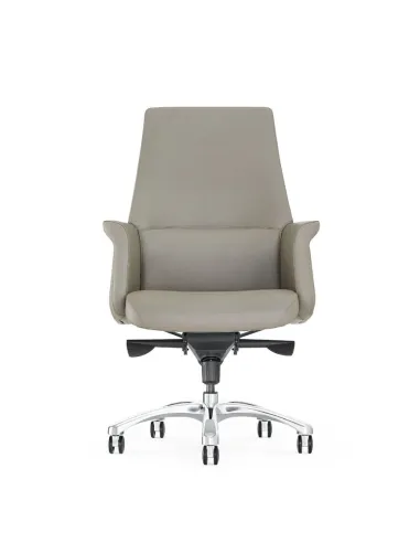 Кресло FORBES SILVER LB премиум-класса, для руководителя, кожаное