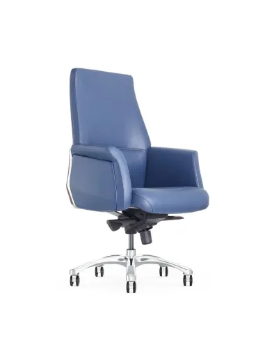 Кресло FORBES SILVER LB премиум-класса, для руководителя, кожаное