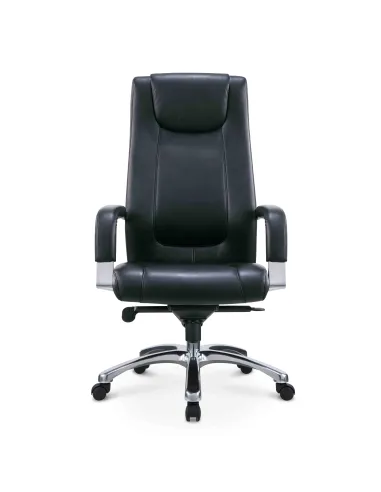 Кресло SITZONE CH-209A для руководителя, кожаное, черное