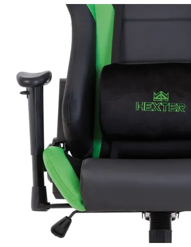Кресло HEXTER ML R1D TILT PL70 ECO/01 BLACK/GREEN геймерское