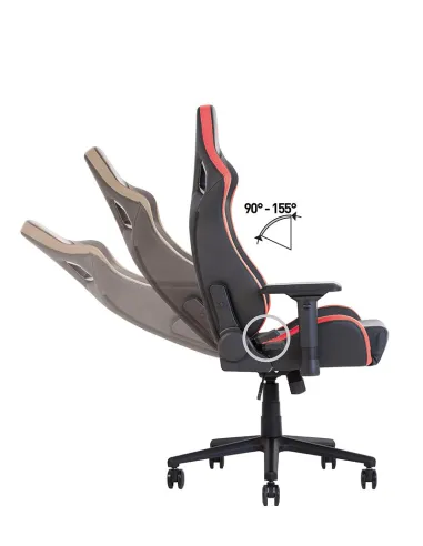 Кресло HEXTER PRO R4D TILT MB70 ECO/01 BLACK/RED геймерское