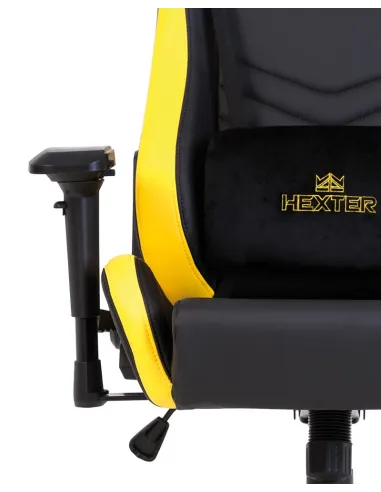 Кресло HEXTER PRO R4D TILT MB70 ECO/01 BLACK/YELLOW геймерское