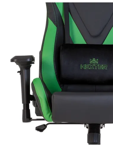 Кресло HEXTER PRO R4D TILT MB70 ECO/02 BLACK/GREEN геймерское