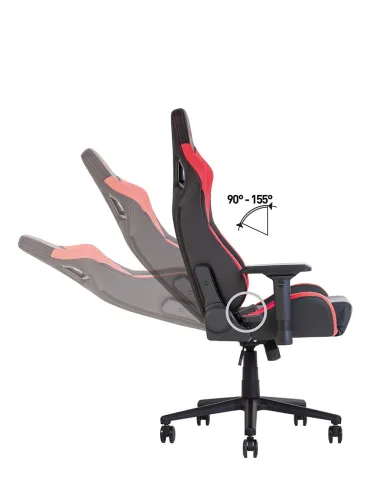 Кресло HEXTER PRO R4D TILT MB70 ECO/02 BLACK/RED геймерское
