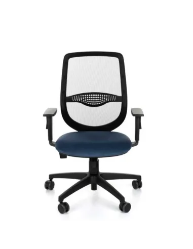 Кресло GROSPOL ZUMA Black/Blue для оператора