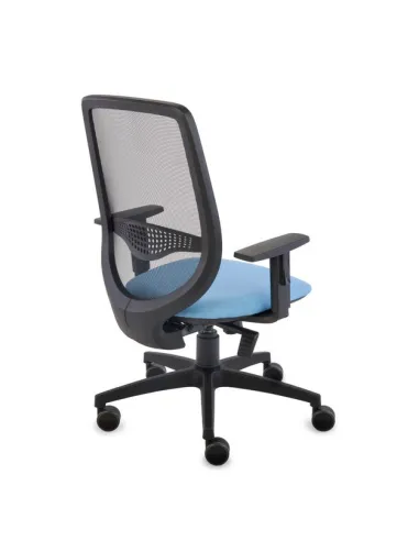 Кресло GROSPOL ZUMA Black/Blue для оператора