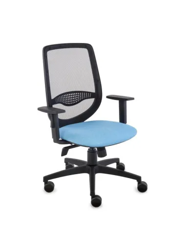 Кресло GROSPOL ZUMA Black/Blue для оператора