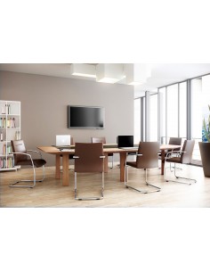 Кресло SOKOA K01 VISITOR для посетителя, кожаное 2