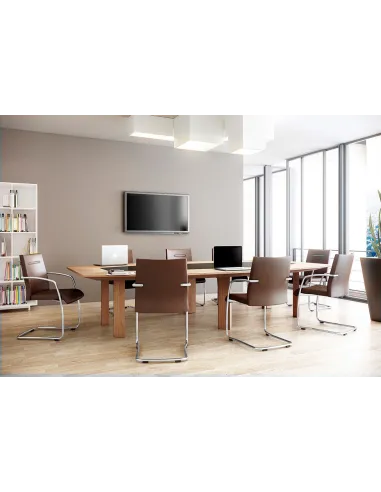 Кресло SOKOA K01 VISITOR для посетителя, кожаное