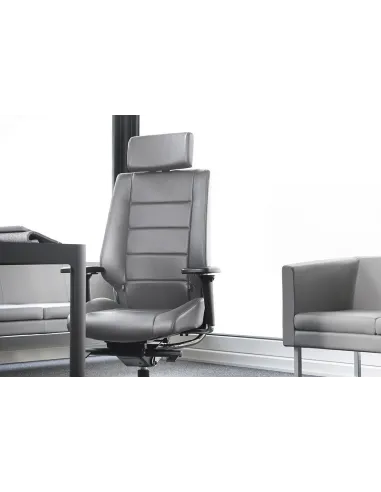 Кресло SOKOA AZKAR для руководителя, 24/7, кожаное - цена Киев, Днепр, Одесса, Запорожье, Харьков