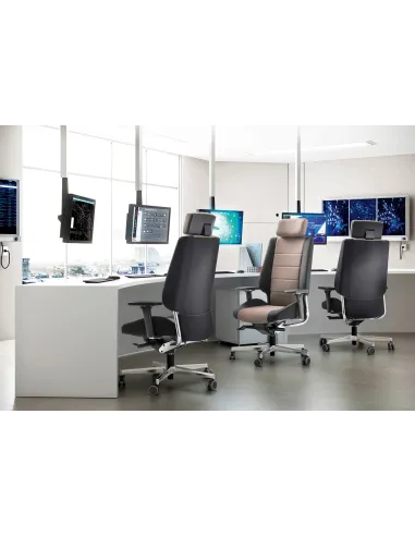 Кресло SOKOA AZKAR для руководителя, 24/7, кожаное - цена Киев, Днепр, Одесса, Запорожье, Харьков