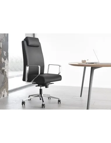 Кресло SOKOA BOST для руководителя, кожаное