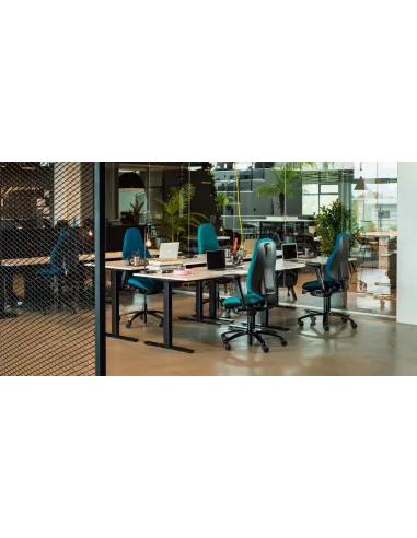 Кресло FLOKK RH MEREO 220 BLACK, тканевое - Купить швецкое эргономичное кресло. Цена Киев, Харьков, Днепр, Львов, Одесса