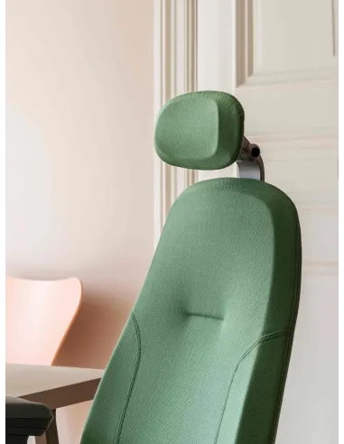 Кресло FLOKK RH MEREO 220 BLACK, тканевое - Купить швецкое эргономичное кресло. Цена Киев, Харьков, Днепр, Львов, Одесса