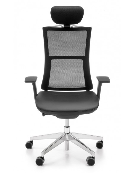 Крісло PROFIM VIOLLE (151 SFL), для керівника, шкірянне сидіння, сітчаста спинка