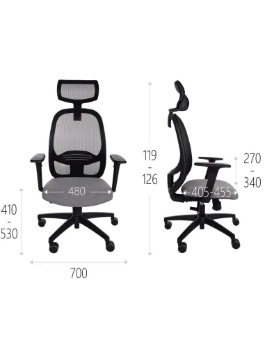 Кресло GROSPOL NODI BS HD для оператора
