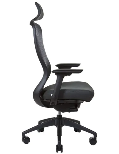 Кресло KRESLALUX IN-POINT (BLACK+M60999), эргономичное с тканевым сиденьем, купить в Киеве, Днепре, Харькове, Одессе