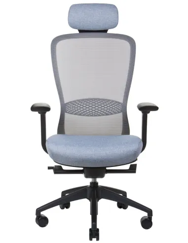 Кресло офисное KRESLALUX IN-POINT GREY (BLACK + M66008), эргономичное - купить в Киеве, Харькове, Одессе, Днепре