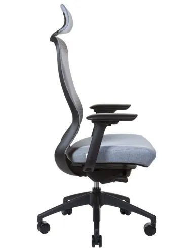 Кресло офисное KRESLALUX IN-POINT GREY (BLACK + M66008), эргономичное - купить в Киеве, Харькове, Одессе, Днепре