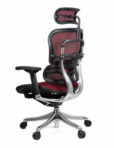 Кресло компьютерное ERGOHUMAN PLUS, эргономичное, бордового цвета