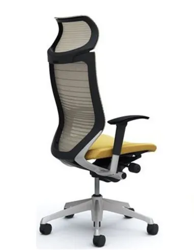 Кресло Okamura CP эргономичное, с подголовником и подлокотниками