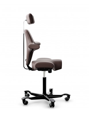 Кресло HAG CAPISCO 8107 BLACK, кожаное, эргономичное 2